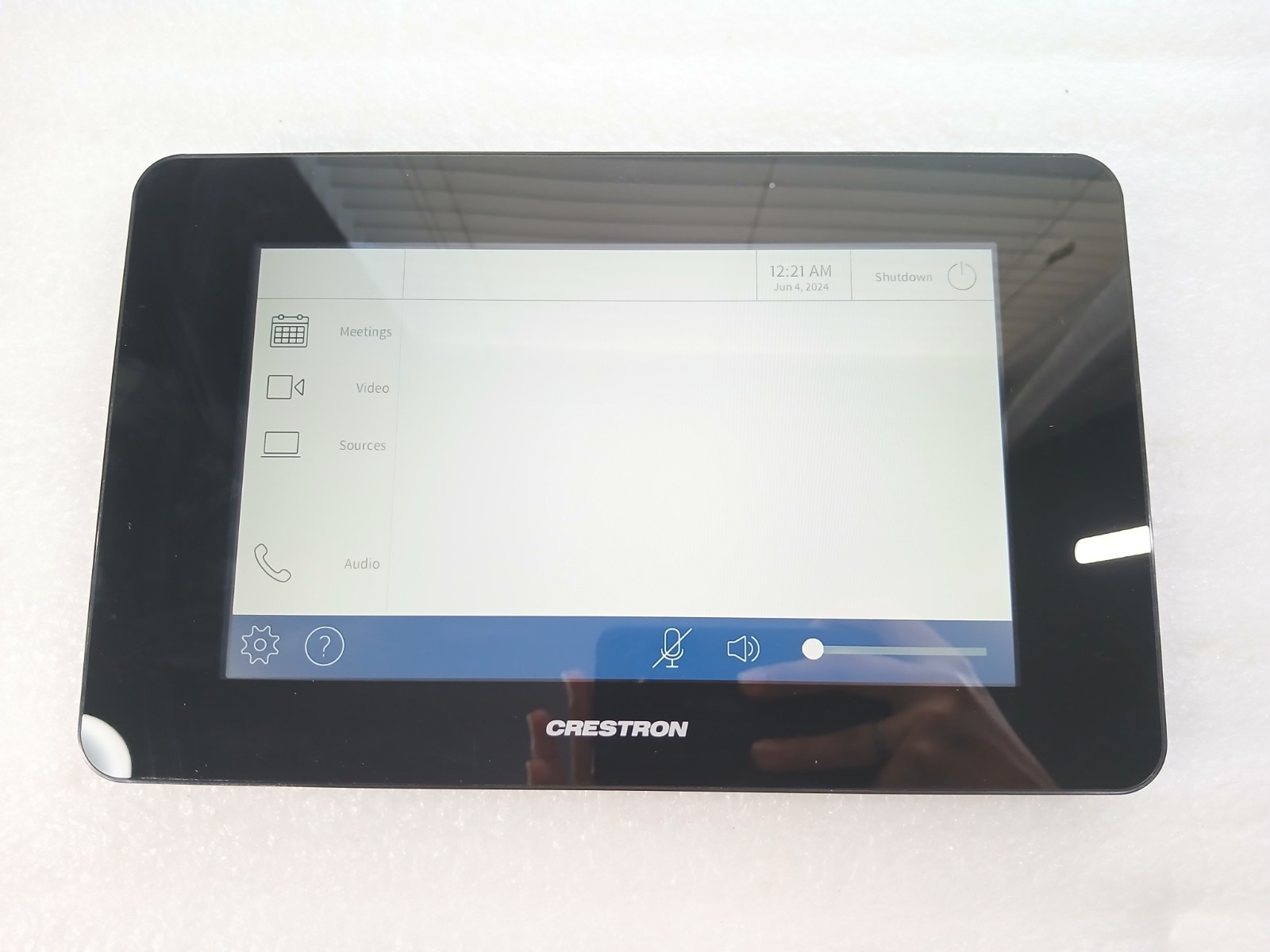 Crestron TST-902 Wireless Touchscreen Controller + Charger Dock, No Batt, Tested