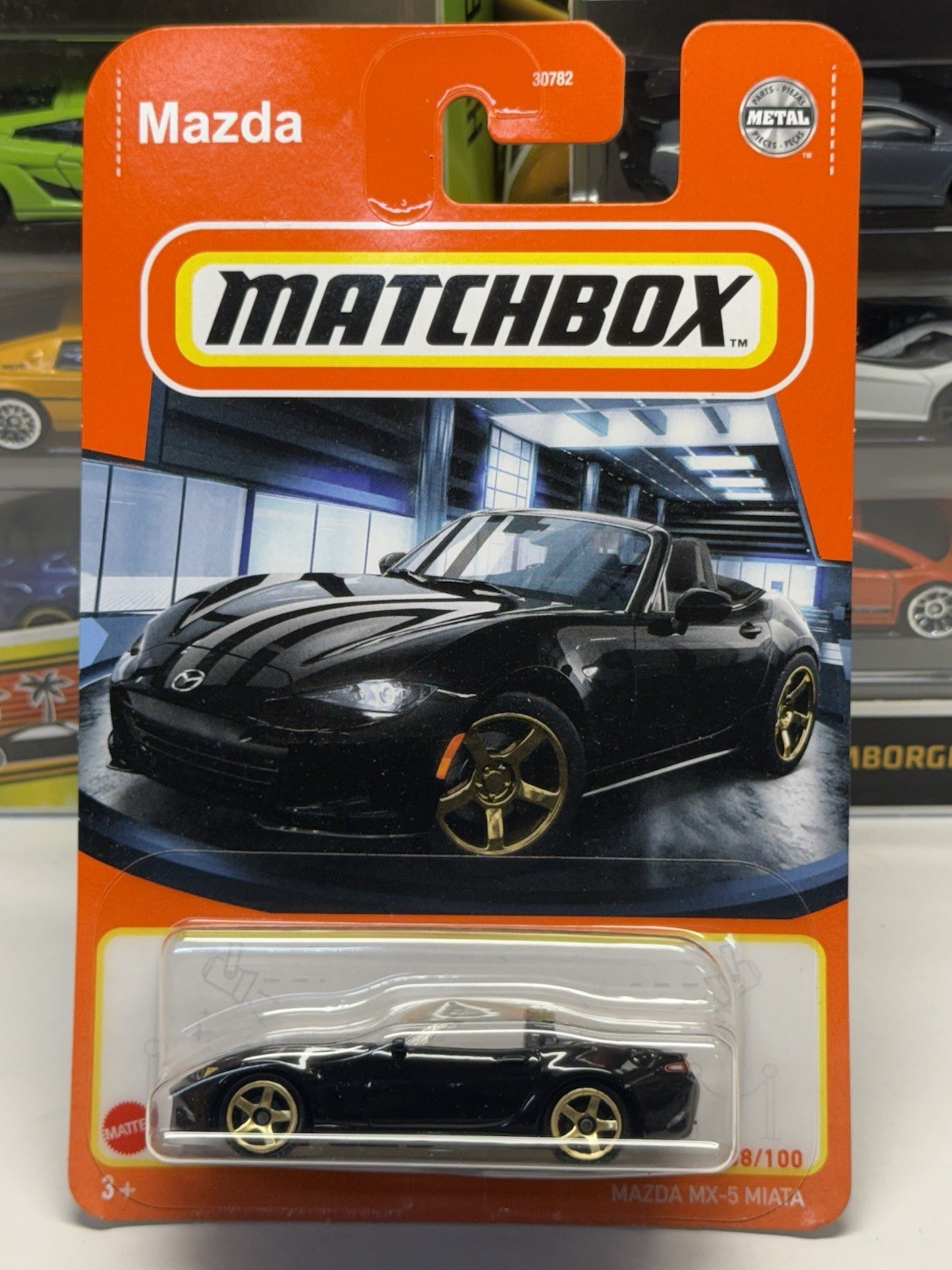 MATCHBOX 2020 - Black Mazda MX-5 Miata Convertible 58/100 - 1:64
