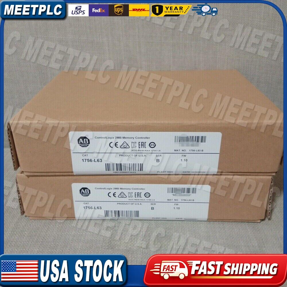 nEW IN BOX AB1756-L63 /B ControlLogix Logix5563 Processor 2MB Memory USA