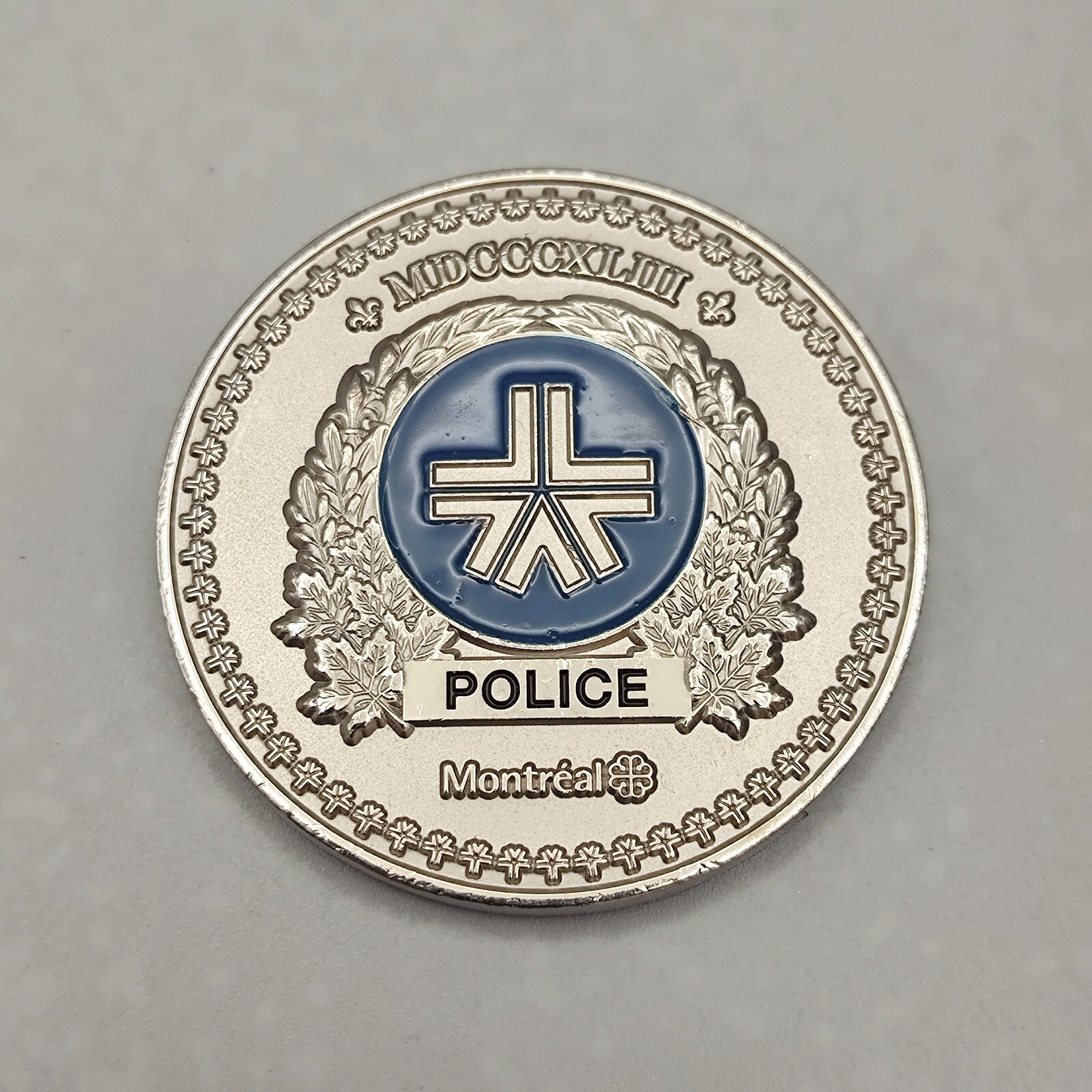 Montreal Police Module Evaluation Drogues Challenge Coin