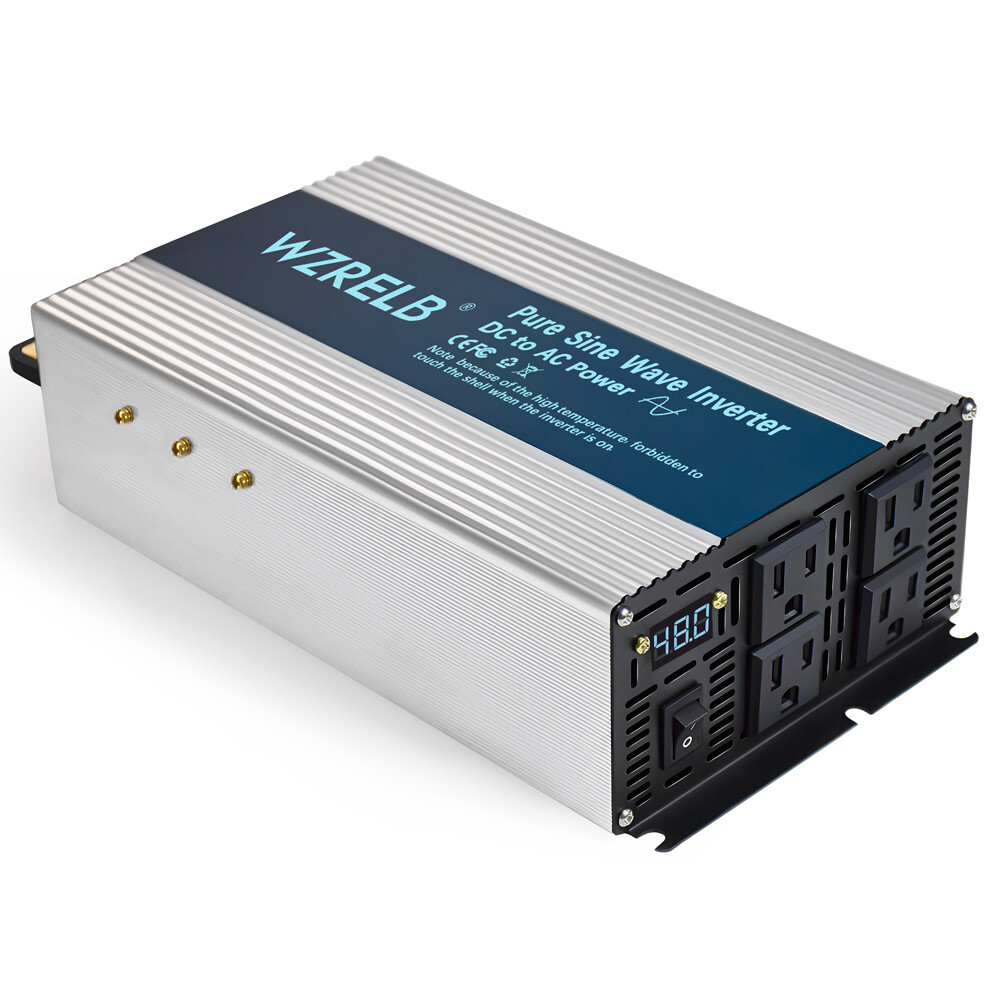 12V to 110V 220V Pure Sine Wave Inverter 2000W Power Converter Truck Camp Car RV