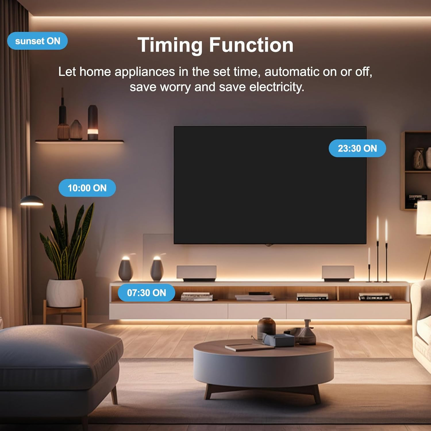 Smart Plug, Wifi Plugs Work with Alexa & Google Assistant, Smart Outlet with Tim