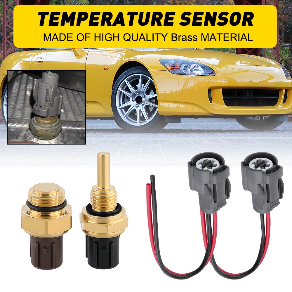 Cooling Fan Switch Coolant Temp Sensor & Connectors For Honda Accord Civic NEW