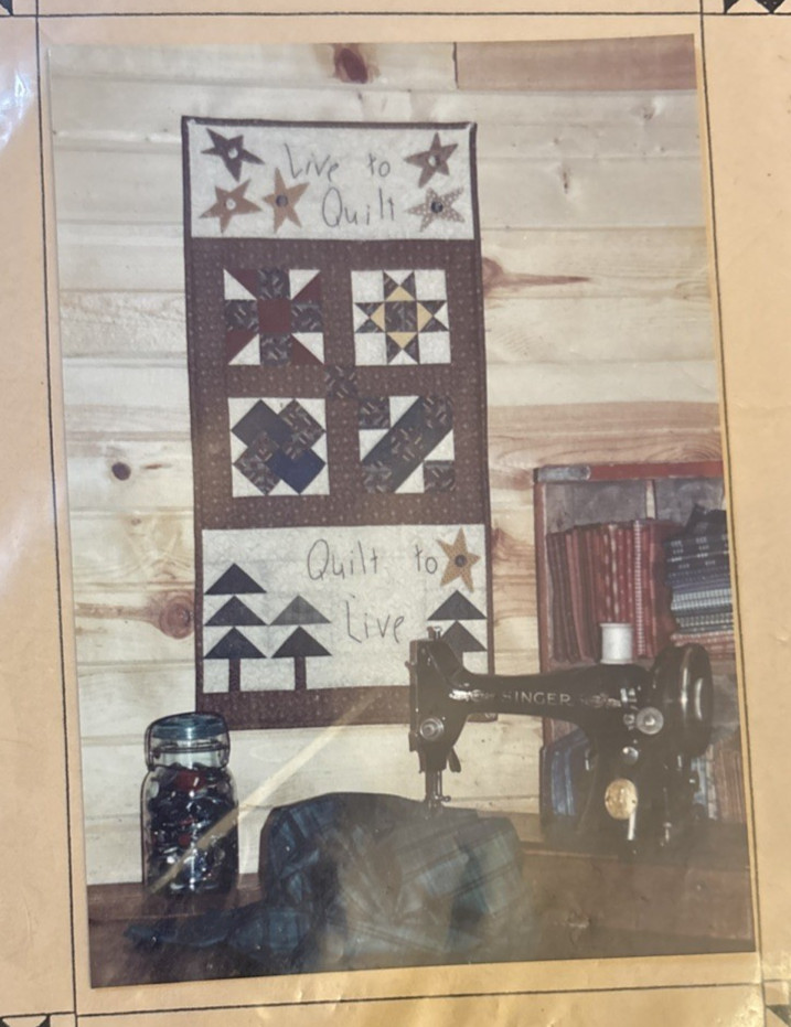 Vtg Rare Quilter's Coop LIVE TO QUILT 1996 Quilt Pattern #131
