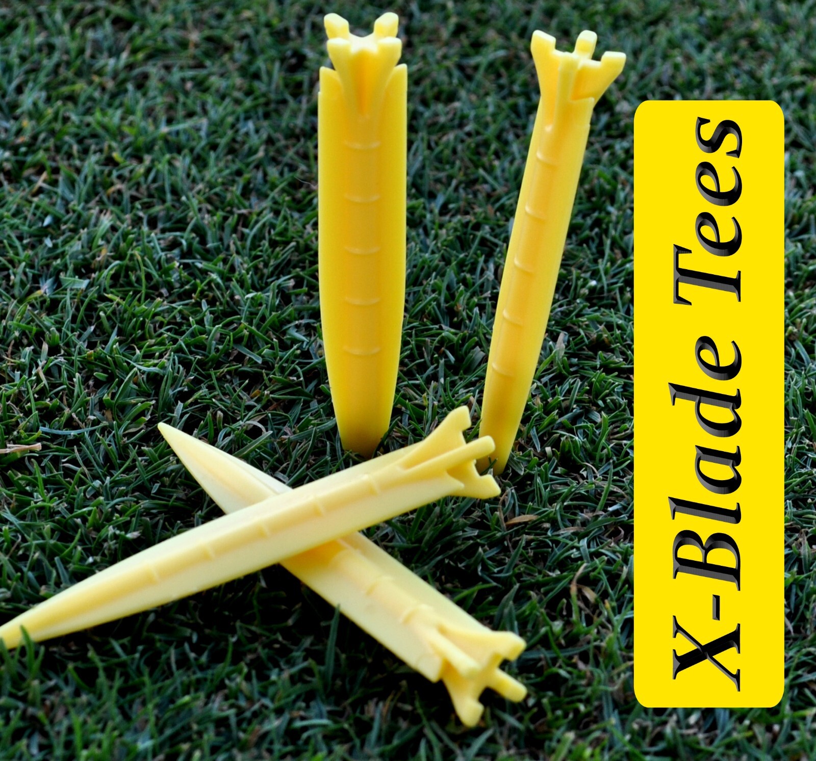 X BLADE GOLF TEES - Unbreakable plastic 3 1/2" - MULTI Color