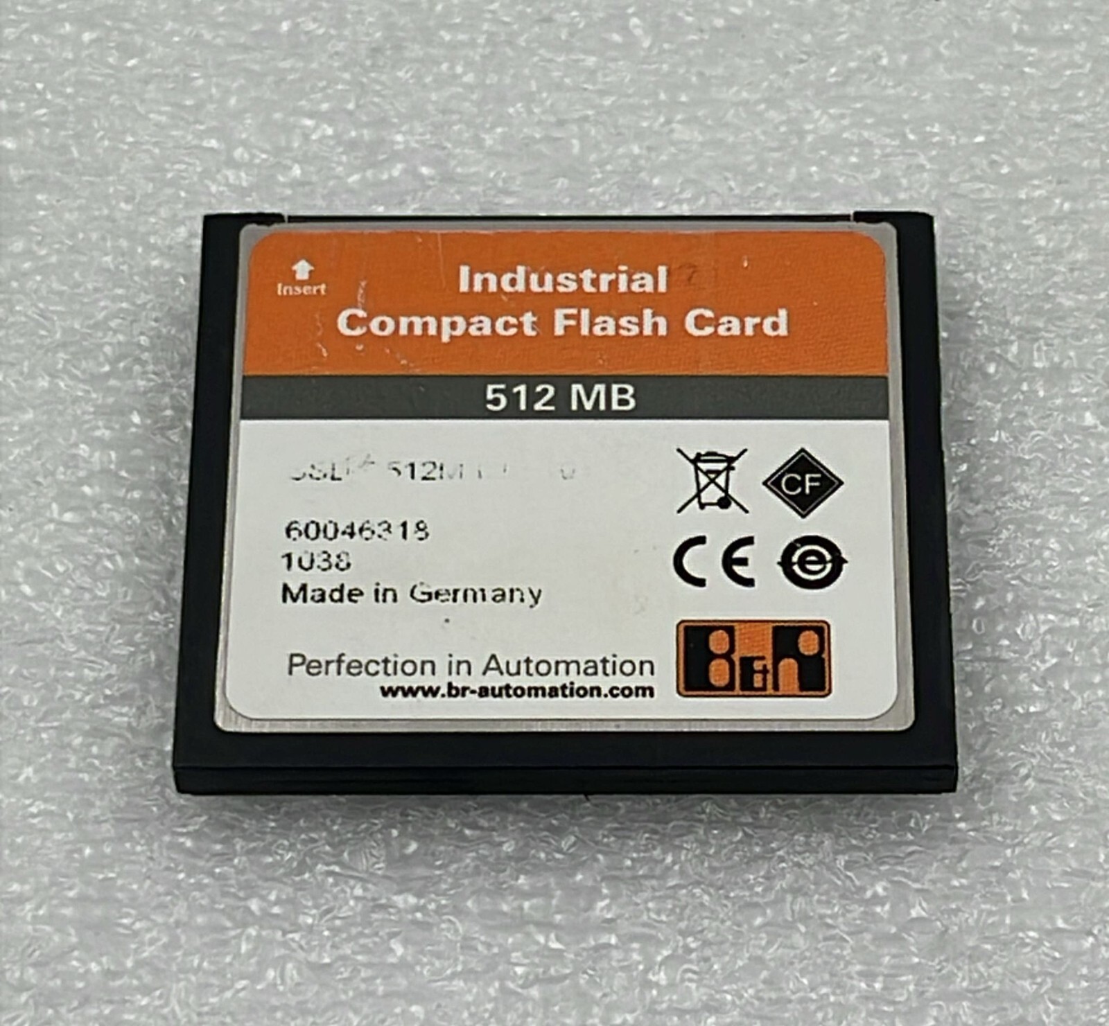 B&R 5CFCRD.0512-04 Rev. C0 Industrial Compact Flash Card 512MB