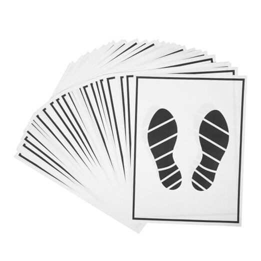 50PCS Auto Disposable Floor Pads,Paper Vehicle Foot Mats Portable Floor 50X38cm