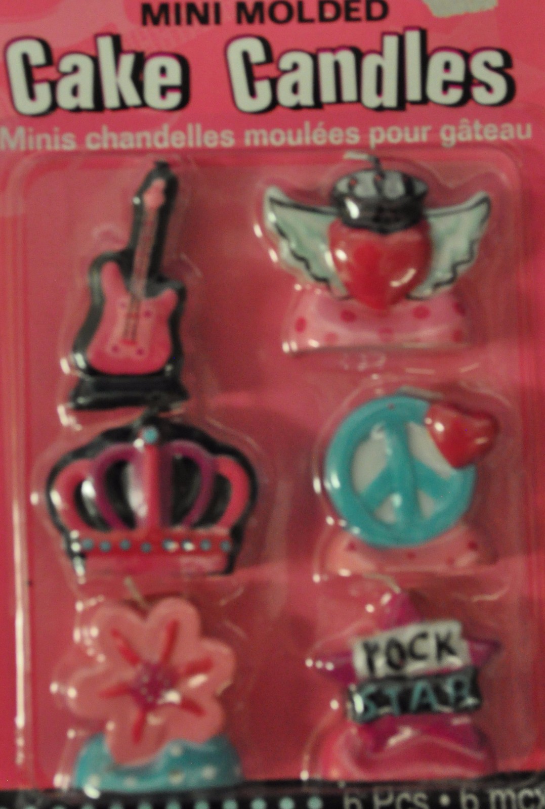 ROCKER GIRL PARTY CAKE CANDLES
