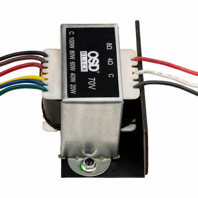 70V Speaker Commercial Audio Transformer 100W Max (100W, 80W, 60W, 40W and 20W)