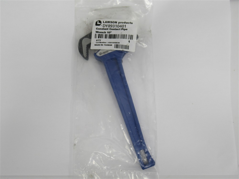 Lawson DY89310401 10" Constant Contact Pipe Wrench, 3/8" - 1"
