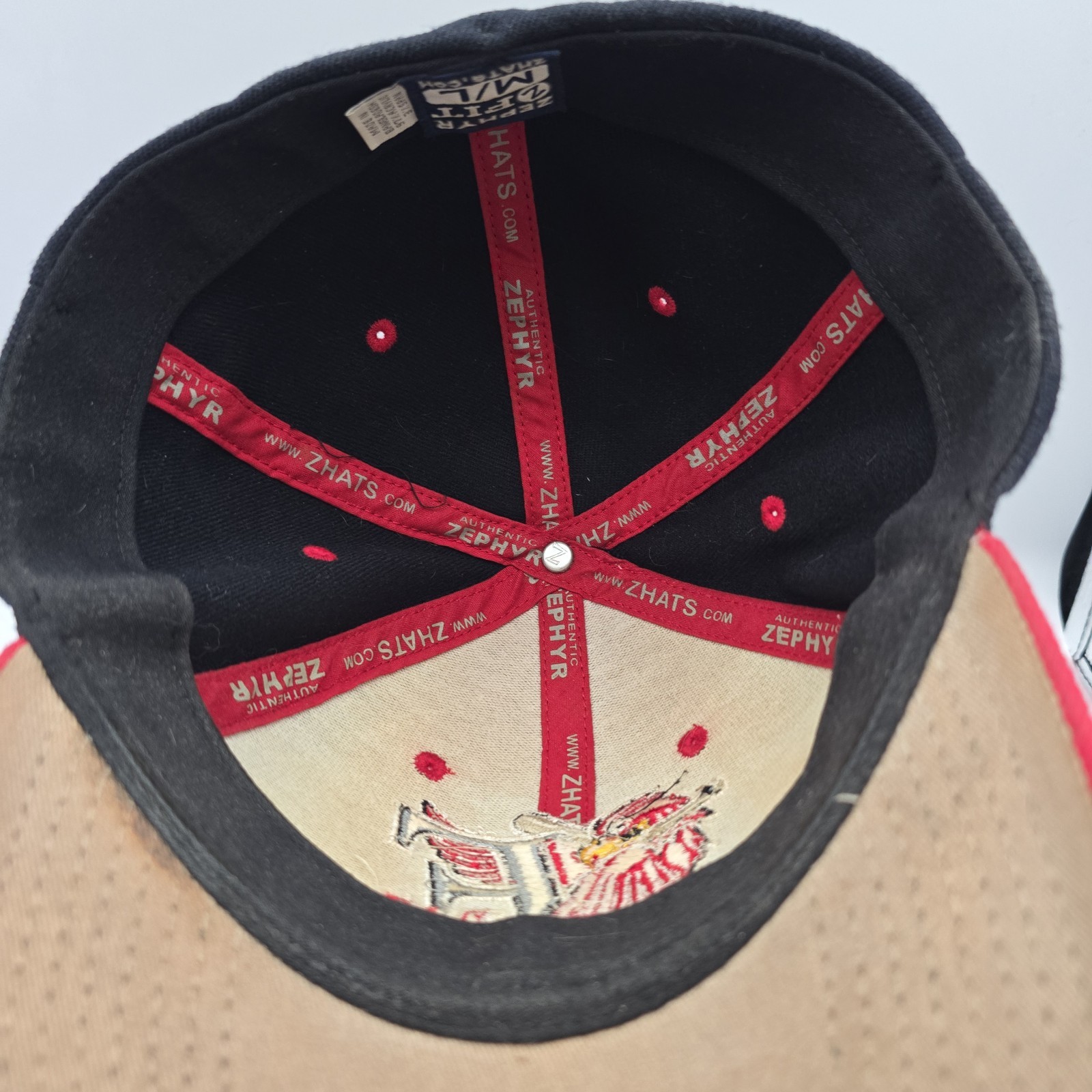 Zephyr Fargo-Moorhead Redhawks North Dekota Fitted Hat Size M-L