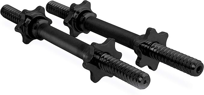 Barbell 14" Regular Dumbbell Handles Adjustable Weight Black Pair New