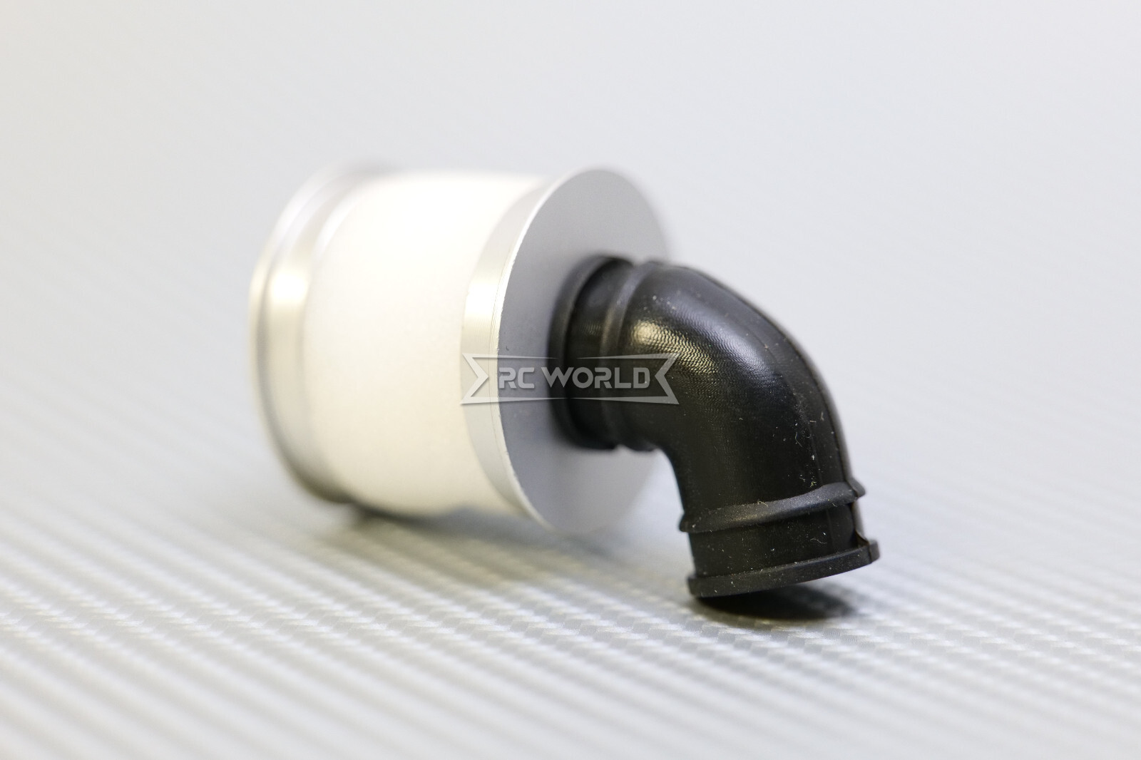 RC 1/10 Nitro Engine AIR FILTER Intake Metal/Rubber -SILVER-