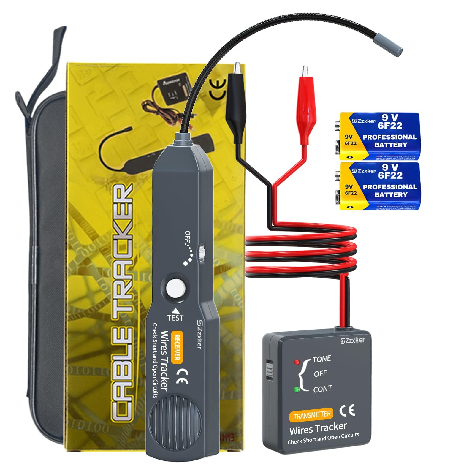 Wire Tracer Electrical,Open&Short Finder Circuit Tester,Circuit Black