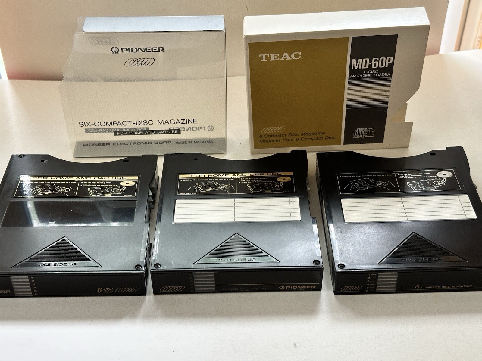 Lot of 3 PIONEER Six-Disc Magazine Cartridges 6-Disc Multi Play Changer PRW-1141