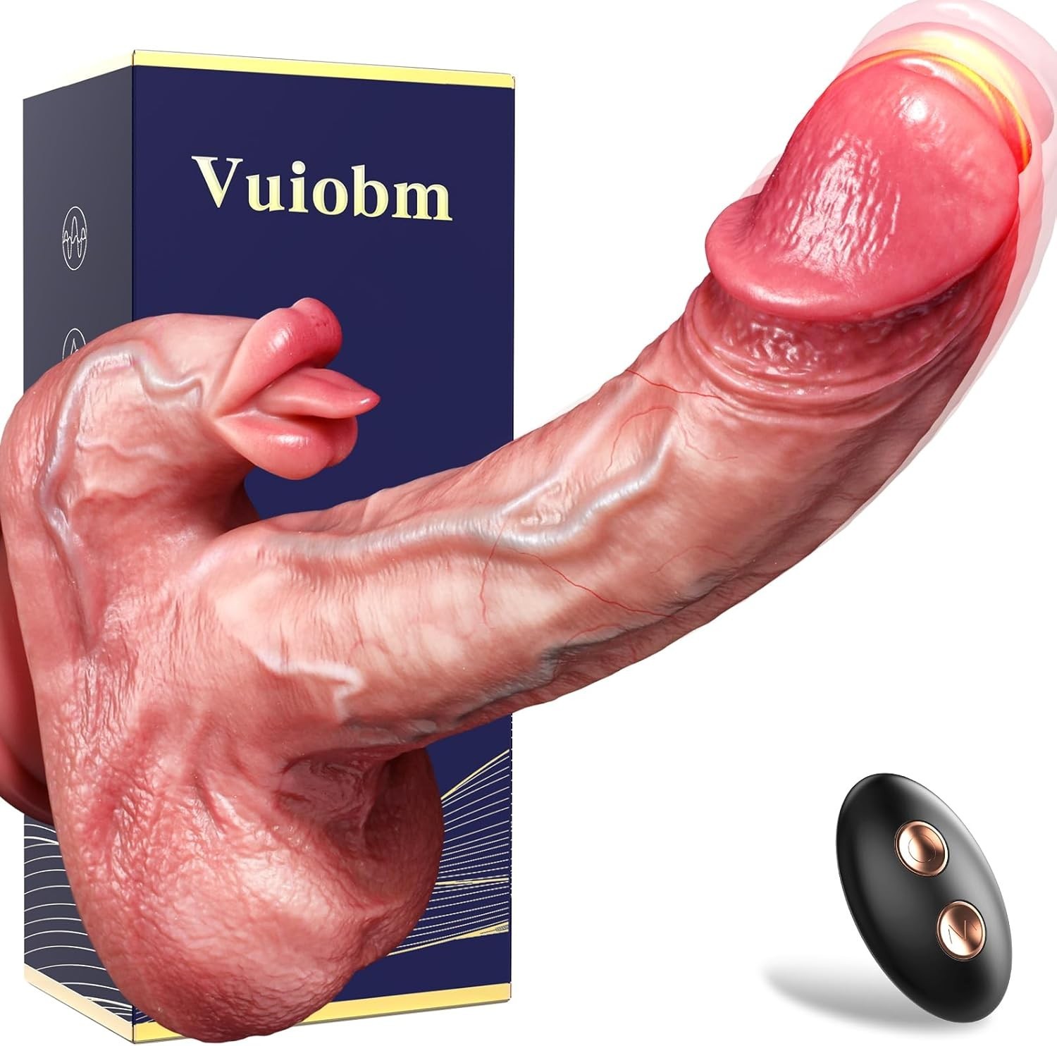 Realistic  Thrusting Rabbit Dildo Vibrator Sex Toys for Women Remote Control