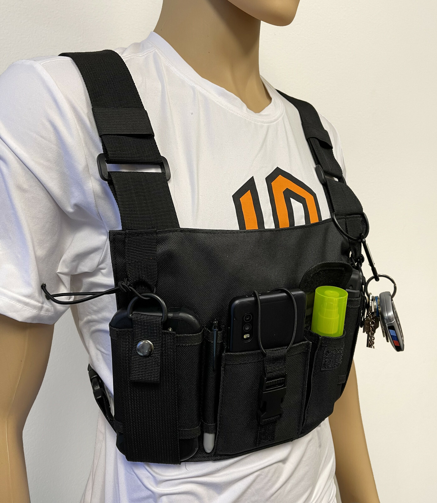 MOLLE Advanced X-Large Tactical Chest Vest with Adjustable Panel Radio Pockets