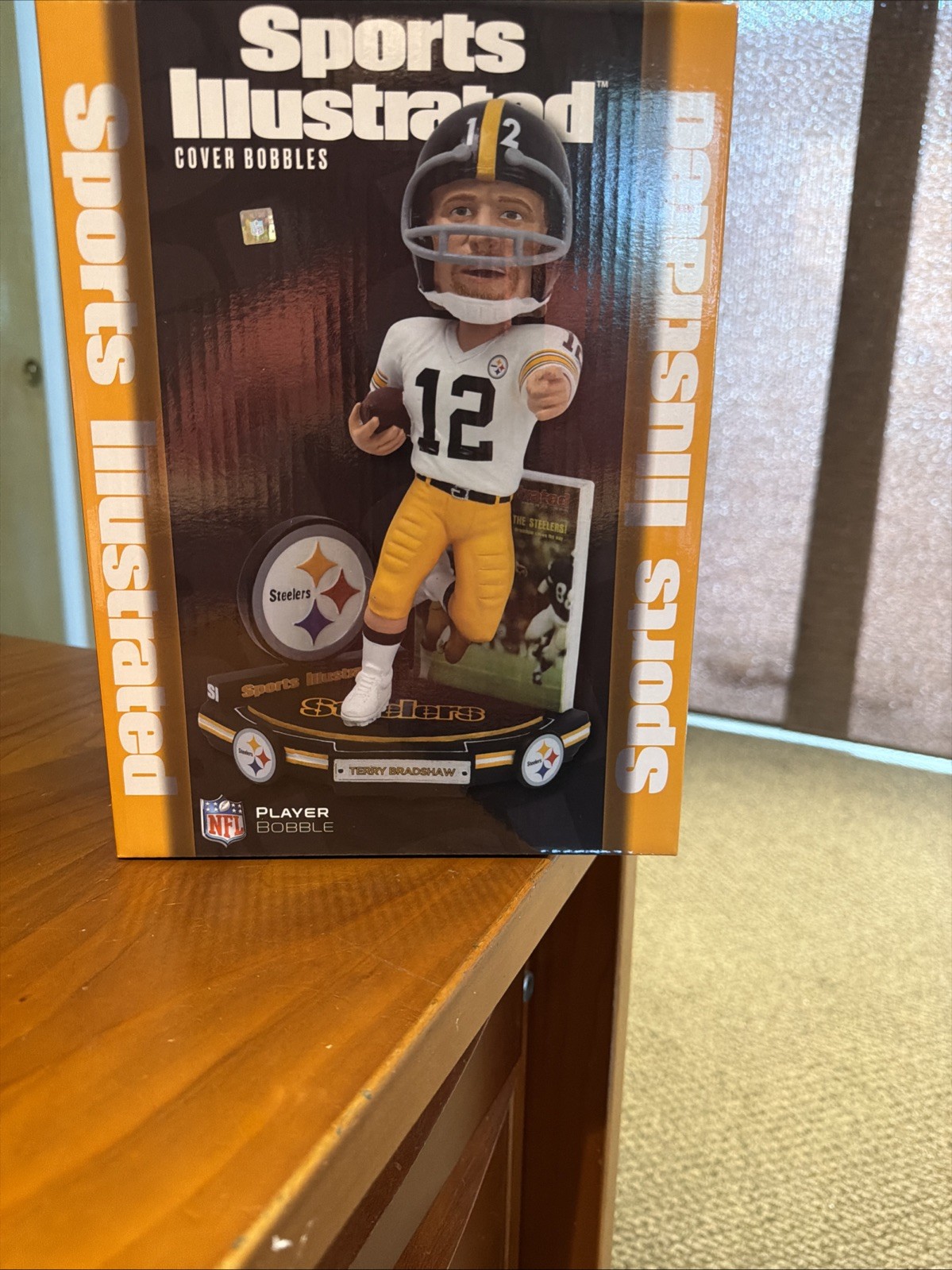 Terry Bradshaw Pittsburgh Steelers Sports Illustrated Bobblehead NIB #3/100