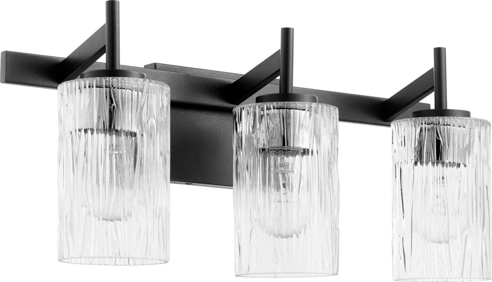 Quorum International 520-3 Fort Worth 3 Light 21"W Vanity Light - Black