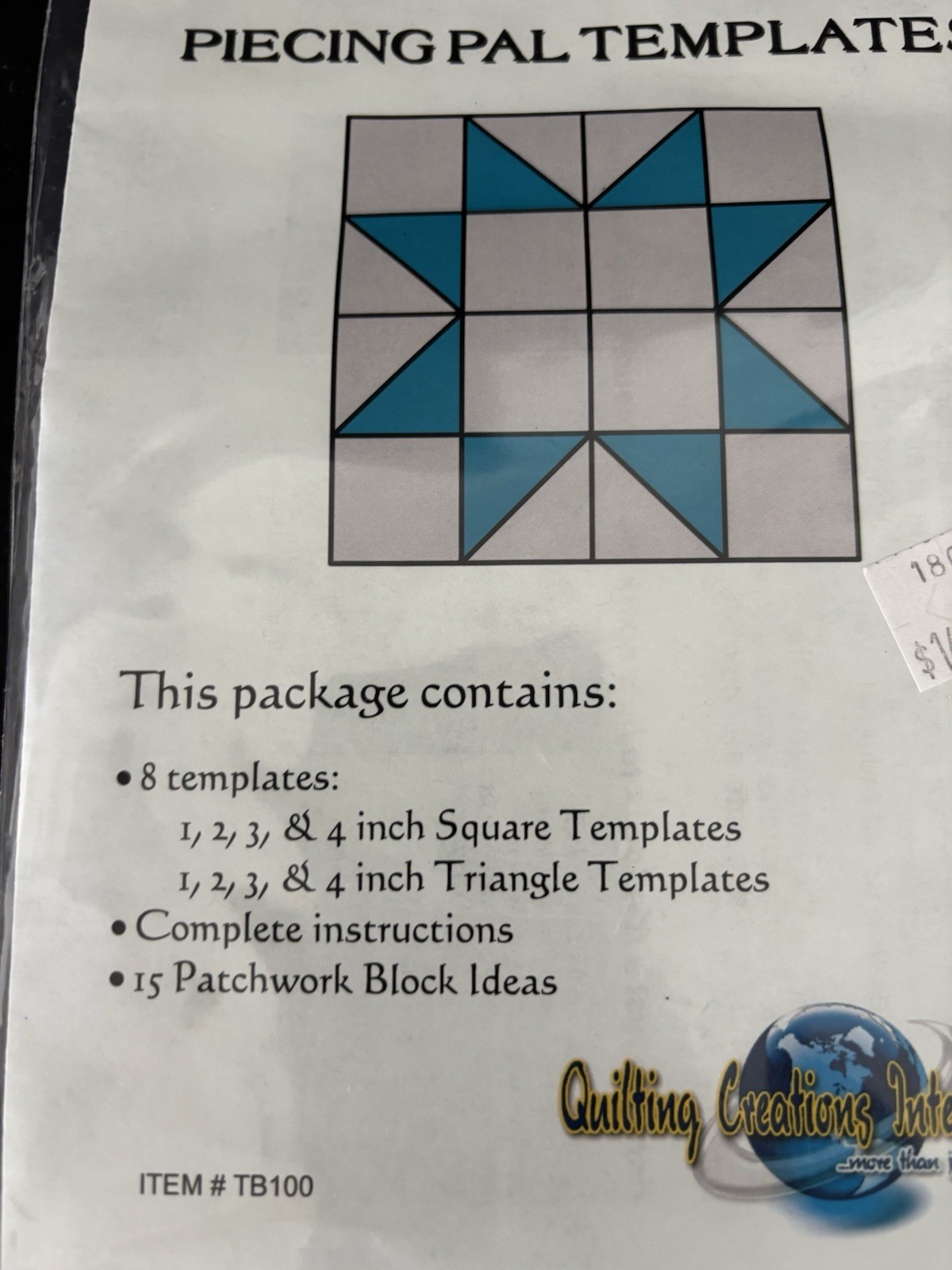 Basic Set Triangles & Squares Template For Quilting