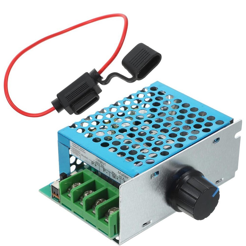 DC Brushed Motor Controller 30A 7V-70V For PWM Adjustable Regulator Fuse