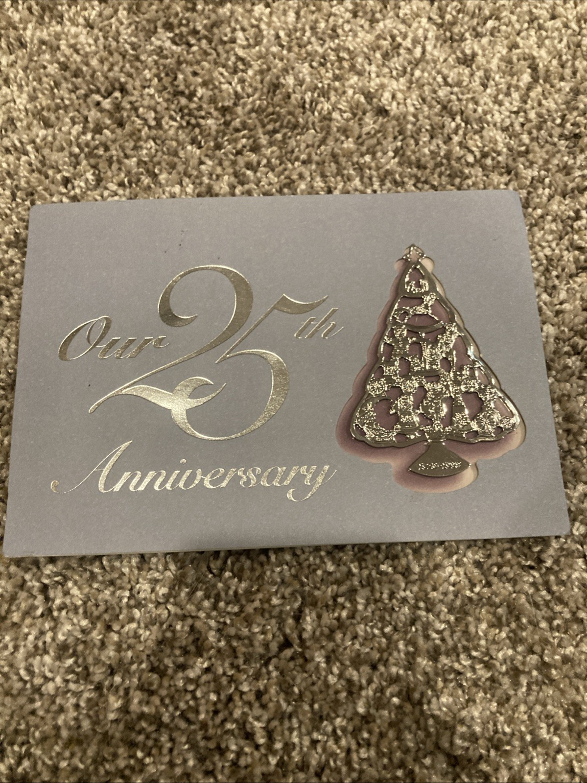 HALLMARK 25th Anniversary 1998 Collector's CLUB Ornament - Silver Christmas Tree