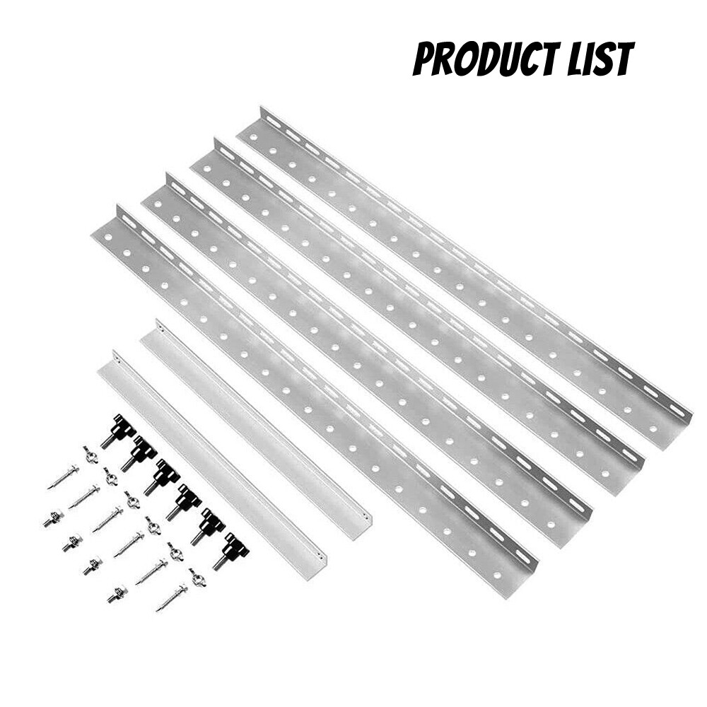 22" Solar Panel Mounting Frame Brackets Shed Boat Ground Mount Adjustable Angle