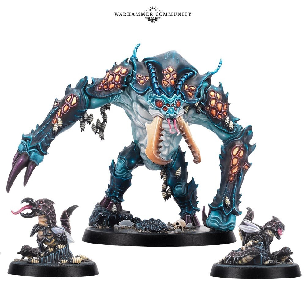Warhammer 40k Blackstone Fortress Lair Beast AMBULL & BOREWYRMS (x2) NEW NOS