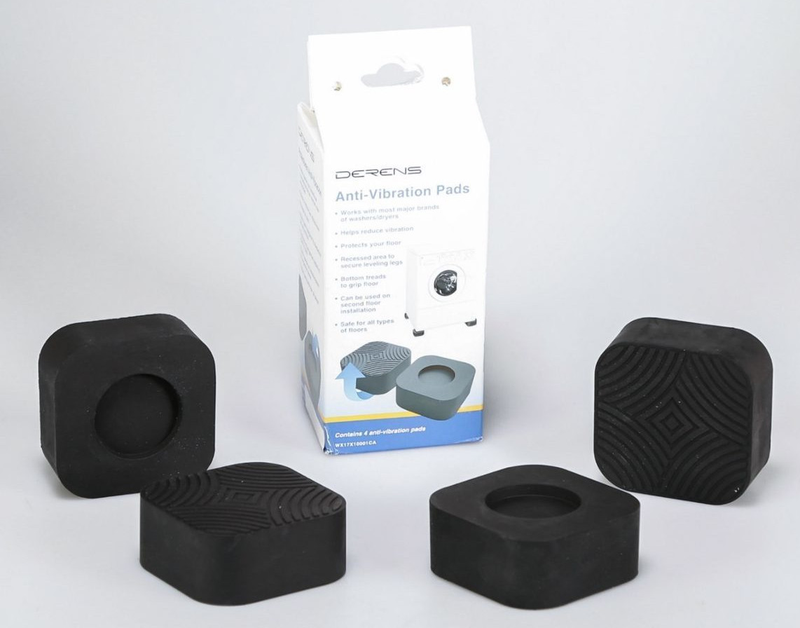 GE Genuine Derens Washer and Dryer Anti-Vibration Pads WX17X10001, Set of 4, New