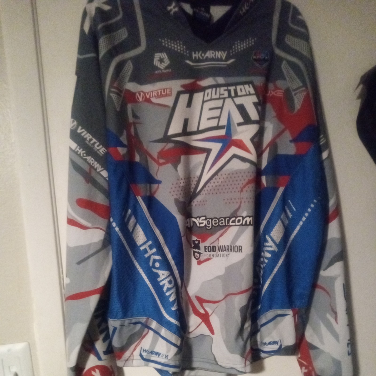 Autograph  HK Army Freeline Paintball Jersey - 2019  Heat World Cup - Grey -XXXL