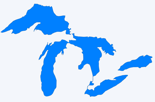Michigan Great Lakes Vinyl Decal Sticker - You choose color and size