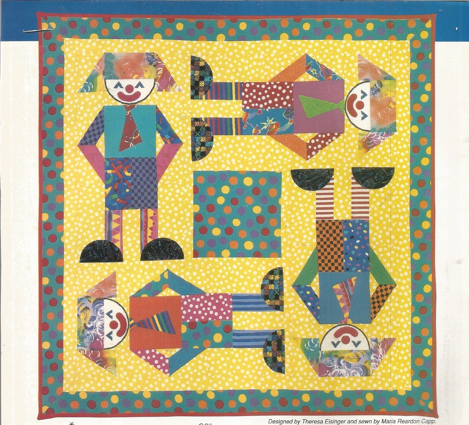 E0264  CLOWNING AROUND CHILD'S QUILT PATTERN/INSTRUCTIONS