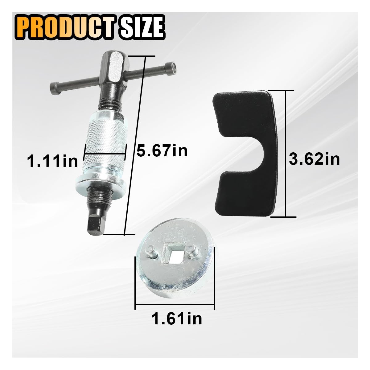 Brake Caliper Piston Rewind Tool, Car Rear Pad Wind Back Right...