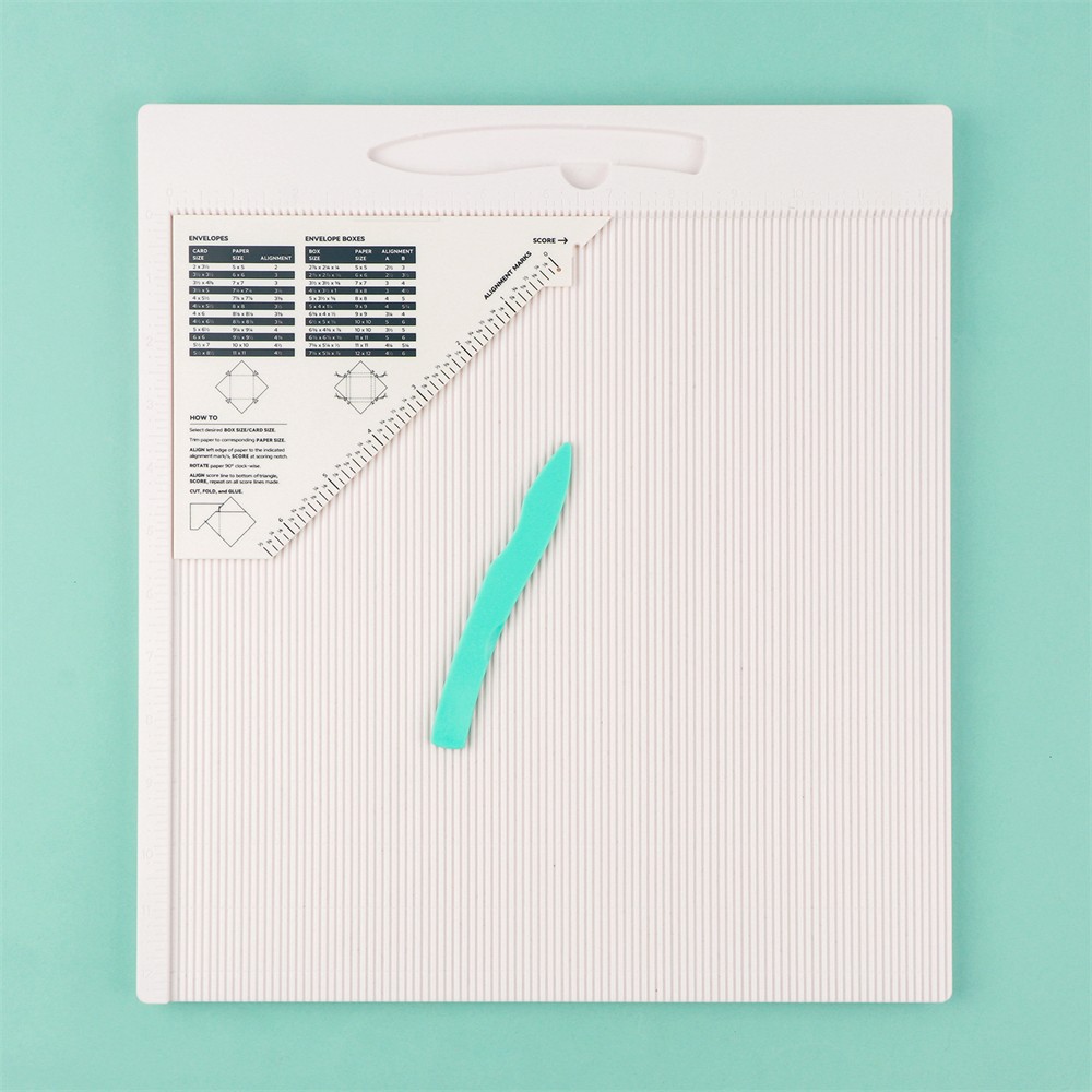 12x12" Multi-Purpose Scoring Board Envelope Gift Box Maker Scoring Tools
