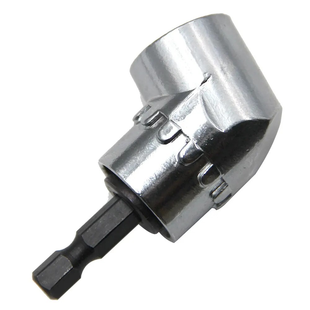 105 Degree Right Angle Drill Attachment 1/4 Hex Shank Extension Socket Adapter