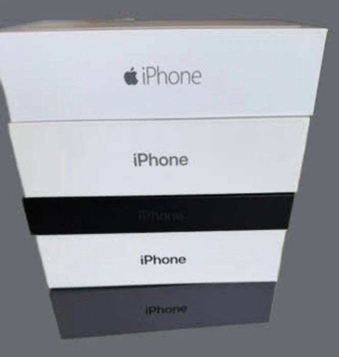 Lot of FIVE empty iPhone boxes