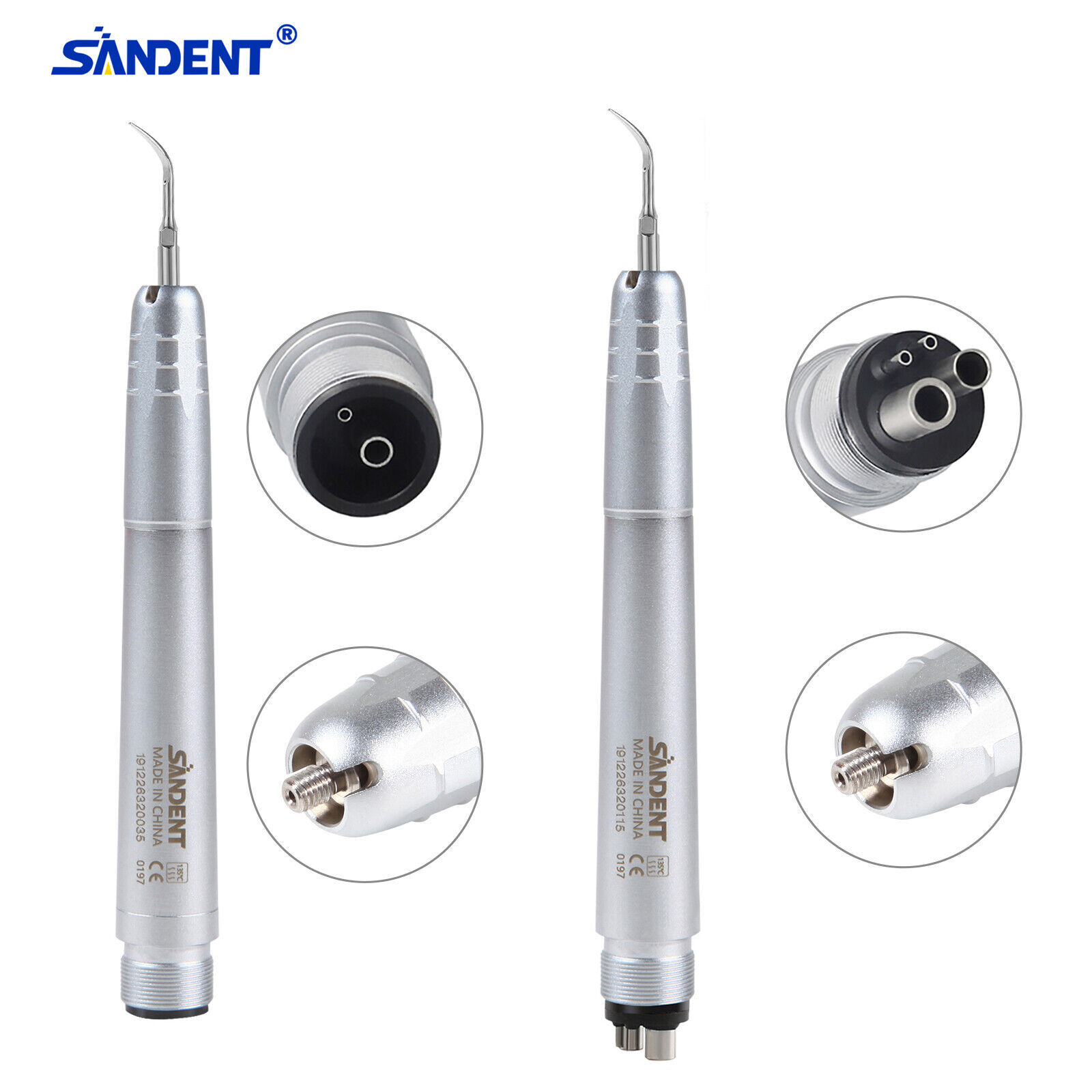 Dental Ultrasonic Air Perio Scaler Handpiece Hygienist 2/4Hole W/G1 G2 G4 Tip ns