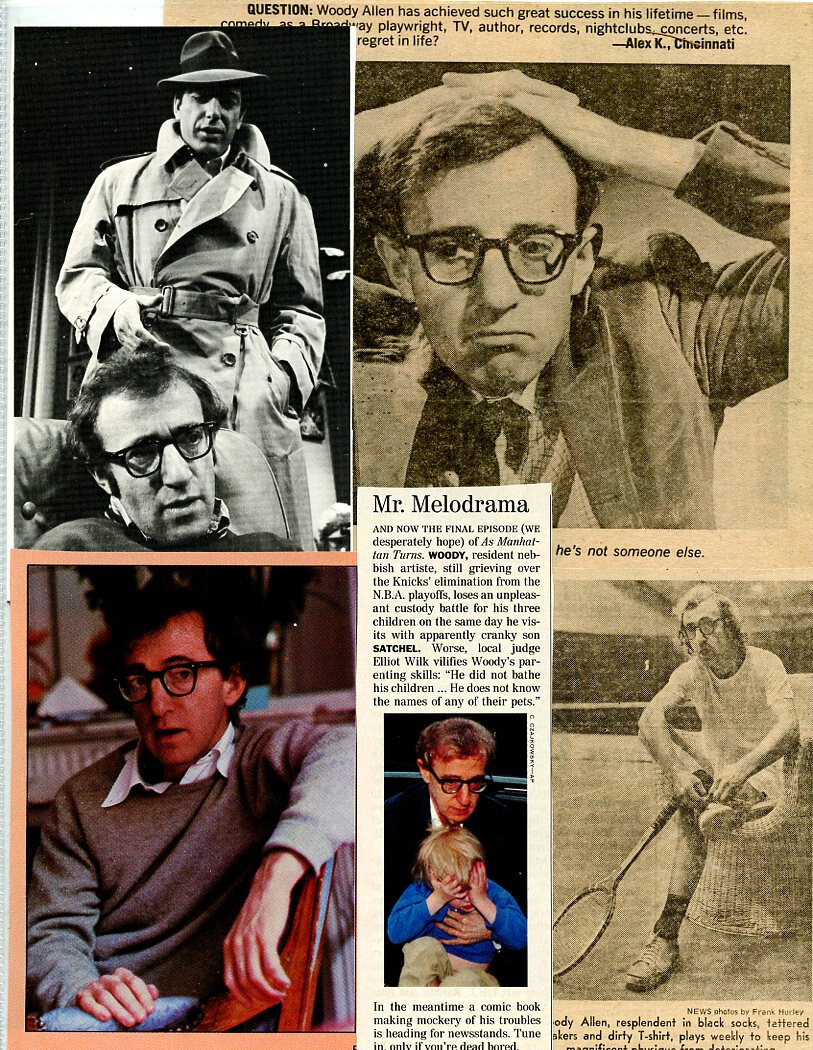 Woody Allen Original Clipping Magazine Photo lot #N6093