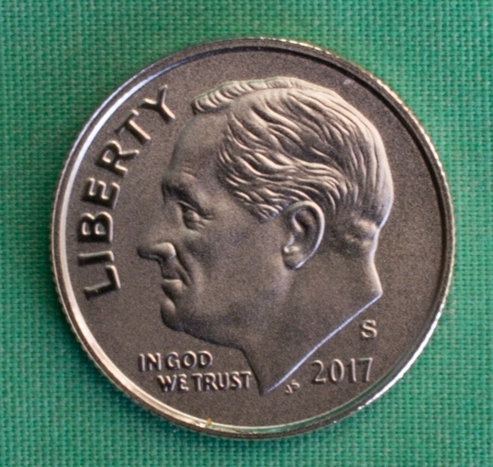2017 S Roosevelt Dime ENHANCED UNCIRCULATED 10 Cents Coin