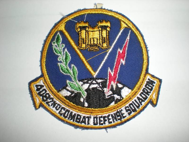 USAF 4082ND COMBAT DEFENSE SQUADRON  PATCH -COLOR