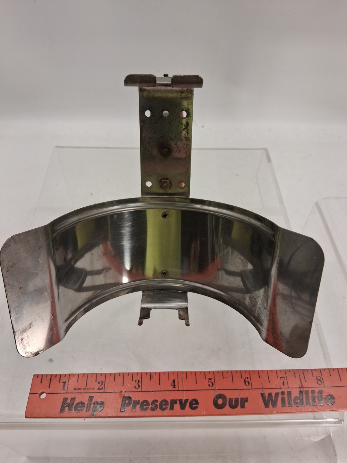 Vintage Coleman 200a Red Handled Lantern Reflector Heat Shield Only