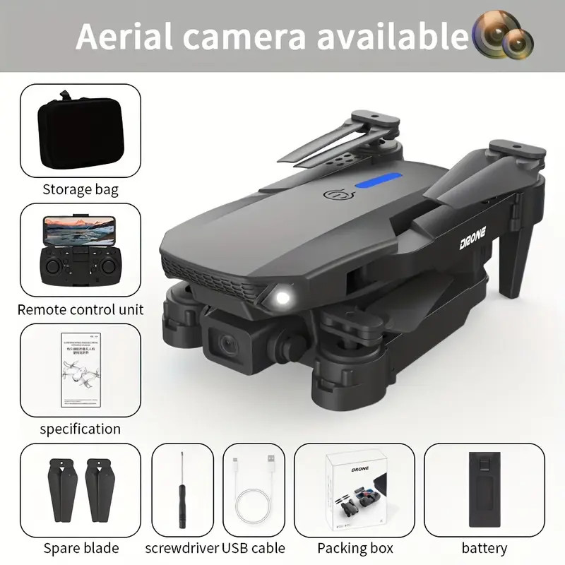 E88 Foldable Drone With Dual Camera FPV WIFI RC Quadcopter MZ