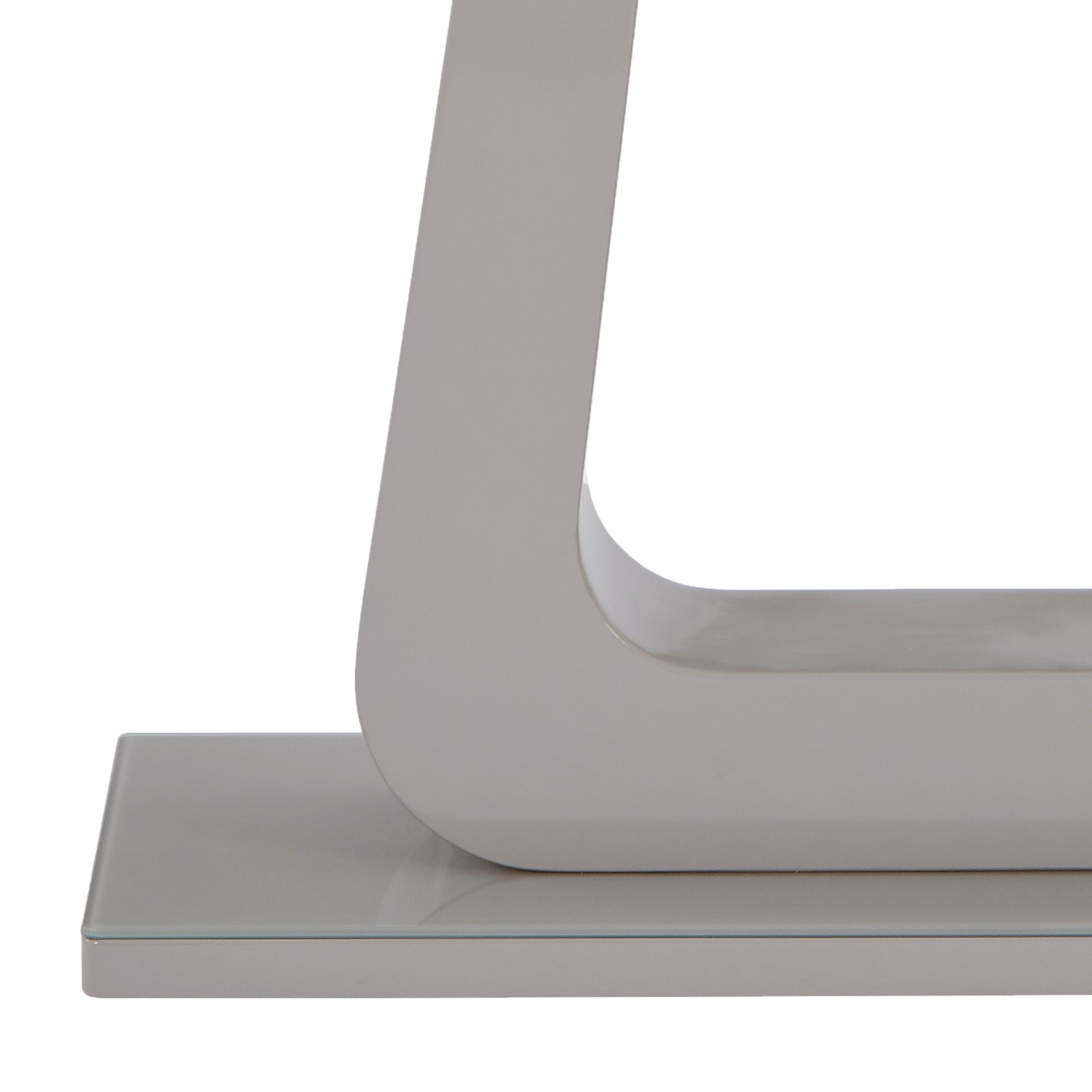 Inspire Contemporary MDF Glass Console Table Grey