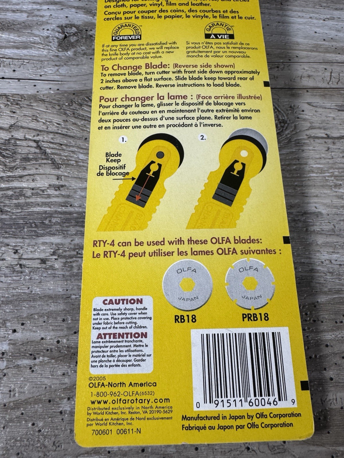 OLFA #9657 ROTARY CUTTER - 18MM