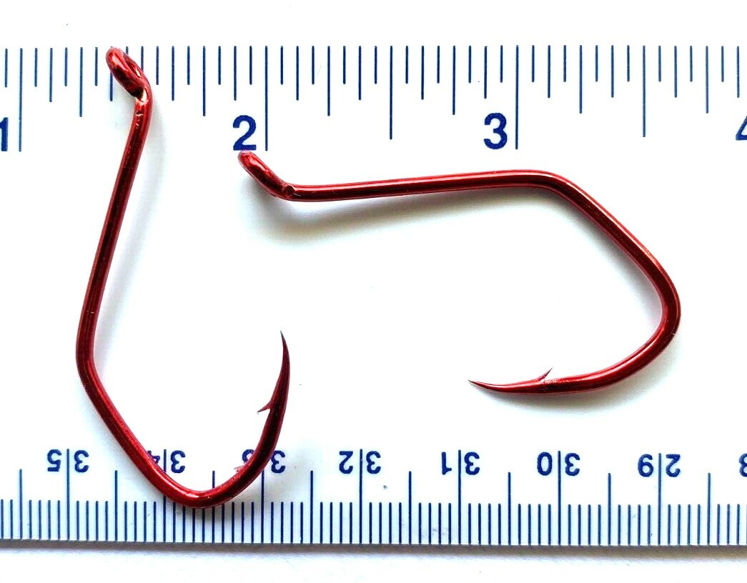 50 Matzuo 141060 Red Sickle Octopus Fish Fishing Hooks size 6/0 - 50 hooks