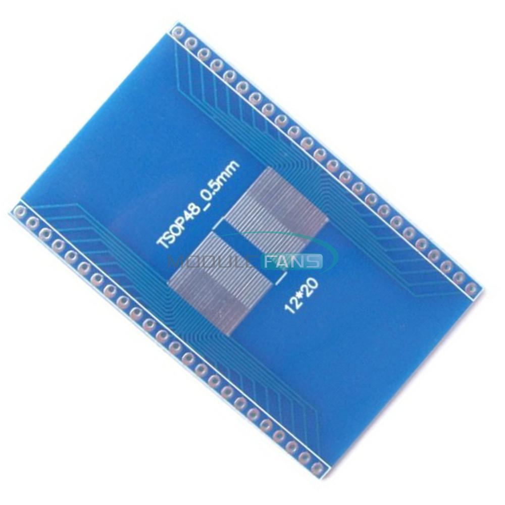 5X TSOP48 To DIP48 New Adapter Plate 0.5mm Pitch Interposer Board Pcb Board