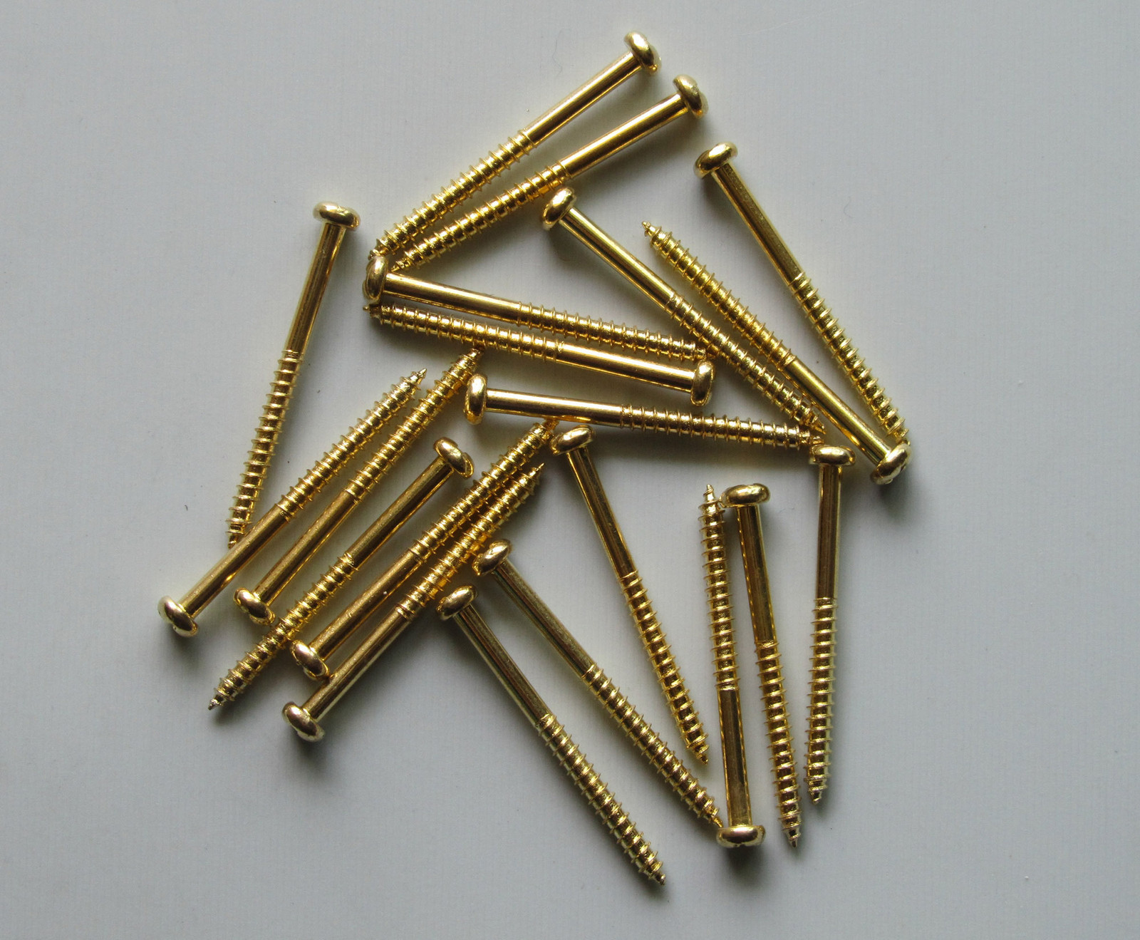 50pcs Gold Bass Pickup Mounting Screws for P Bass Jazz Bass and P90 Pickups