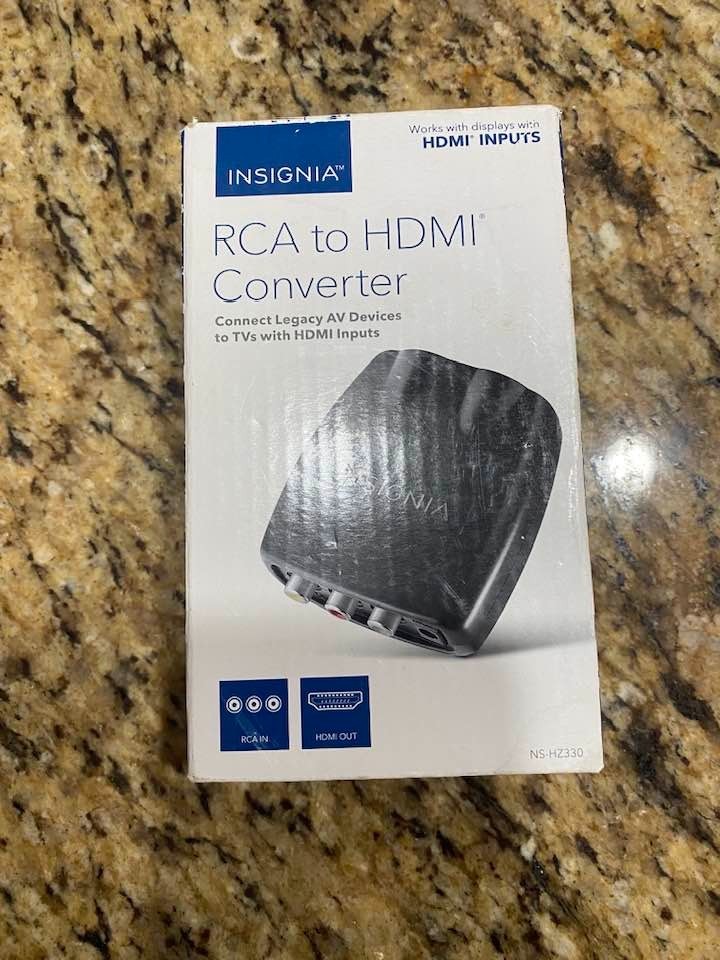 Insignia RCA-to-HDMI Converter NS-HZ330 Supports 720p/1080p NTSC ns-hz330