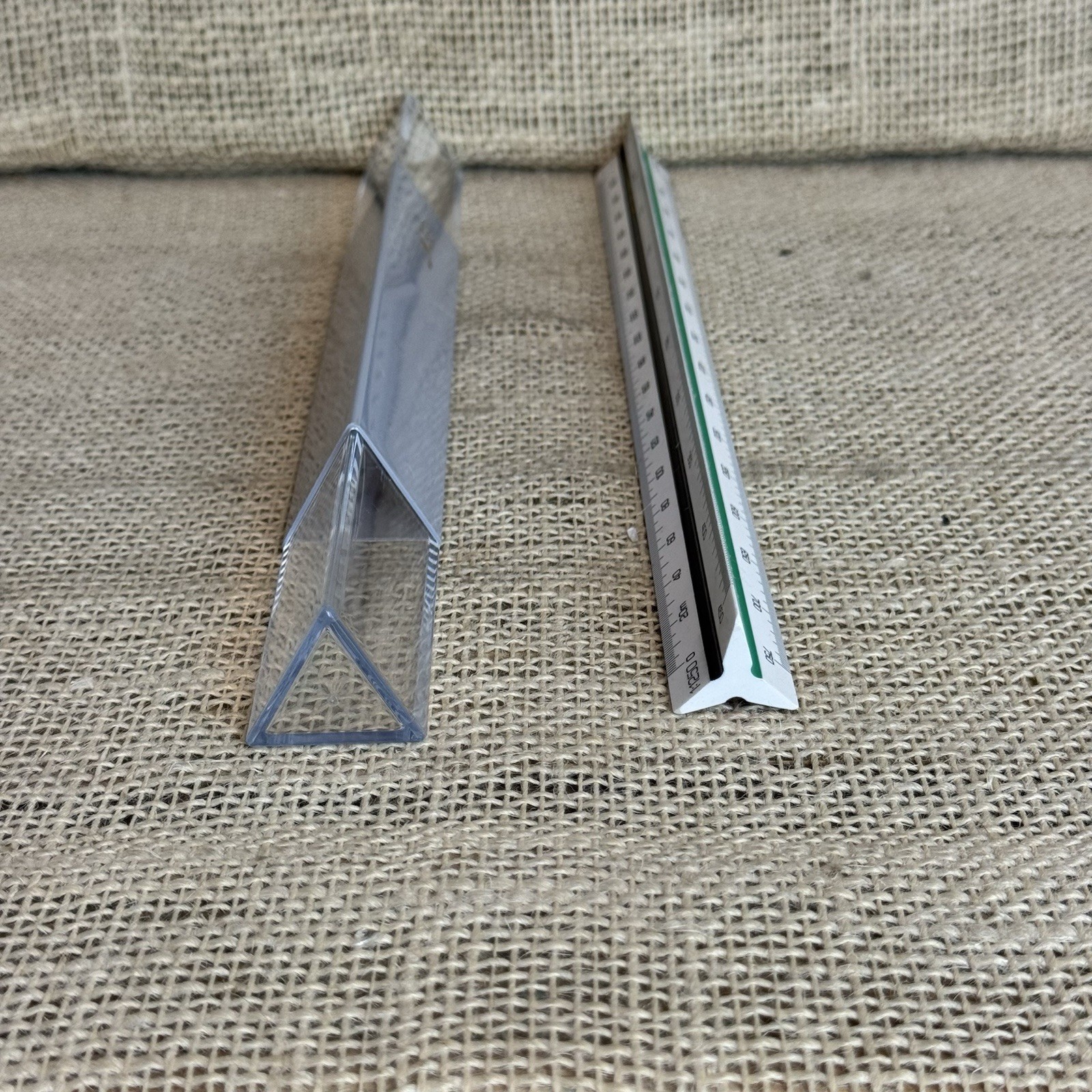Linex 304 Triangular Graphics Engineering Drawing ruler in original case