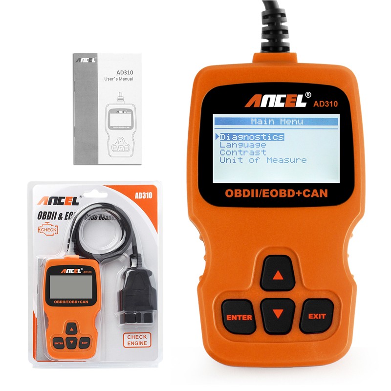 Check Engine Light Reset Tool OBD2 Diagnostic Scanner Auto Fault Code Reader OBD